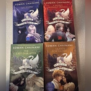 The School for Good and Evil Books 1-4 Paperback Gift Box Set by Soman Chainani